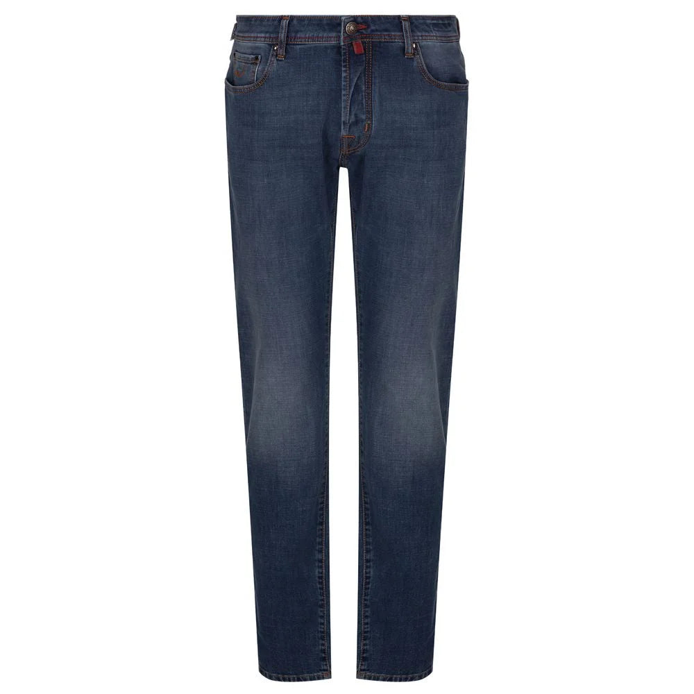 Jacob Cohen Blue Cotton Men’s Slim Fit Jean - Jeans