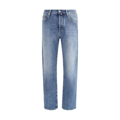 Jacob Cohen Blue Cotton Relaxed Fit Jeans - W32