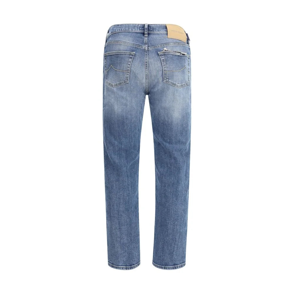 Jacob Cohen Blue Cotton Relaxed Fit Jeans - W32