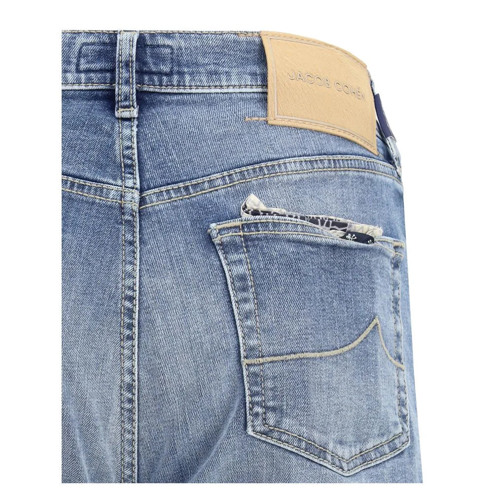 Jacob Cohen Blue Cotton Relaxed Fit Jeans - W32
