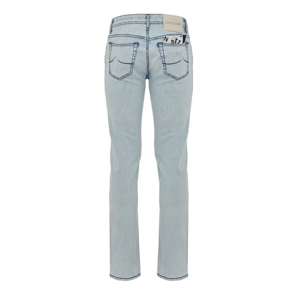 Jacob Cohen Blue Cotton Skinny Jean - Jeans