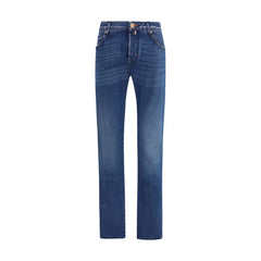 Jacob Cohen Blue Cotton Slim Fit Jeans - 34