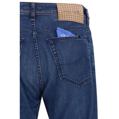 Jacob Cohen Blue Cotton Slim Fit Jeans