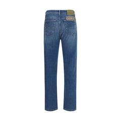 Jacob Cohen Blue Cotton Slim Fit Jeans