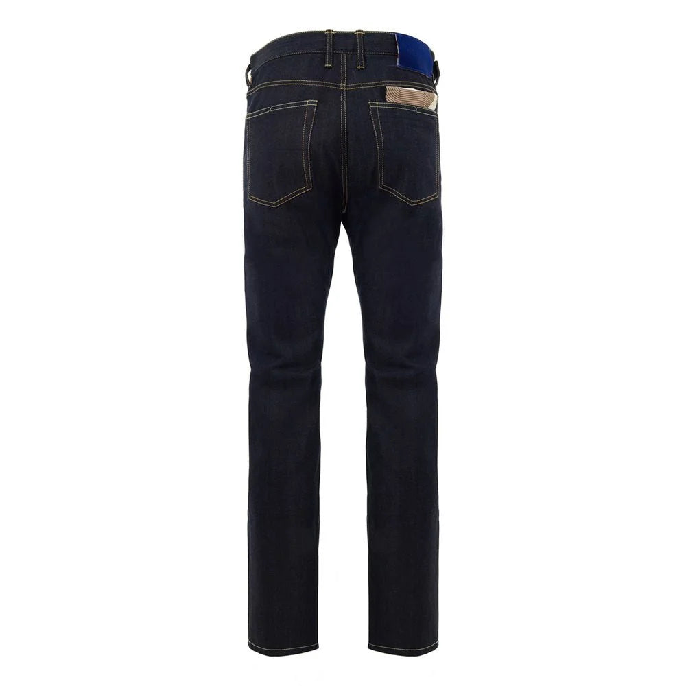 Jacob Cohen Blue Polyester Tapered Jean - Jeans