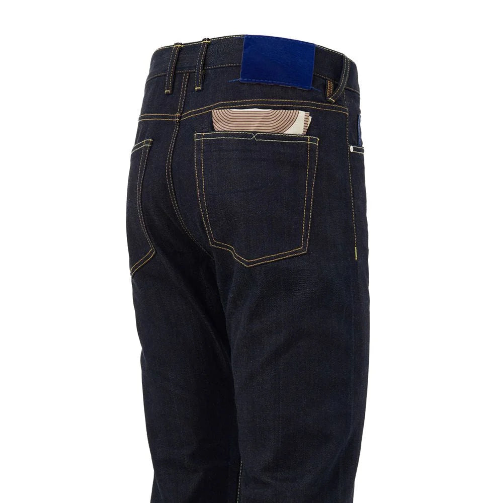 Jacob Cohen Blue Polyester Tapered Jean - Jeans