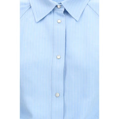 Jacob Cohen Blue Viscose Shortsleeve Shirt