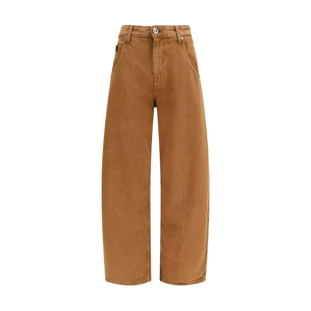 Jacob Cohen Brown Cotton Relaxed Fit Jeans