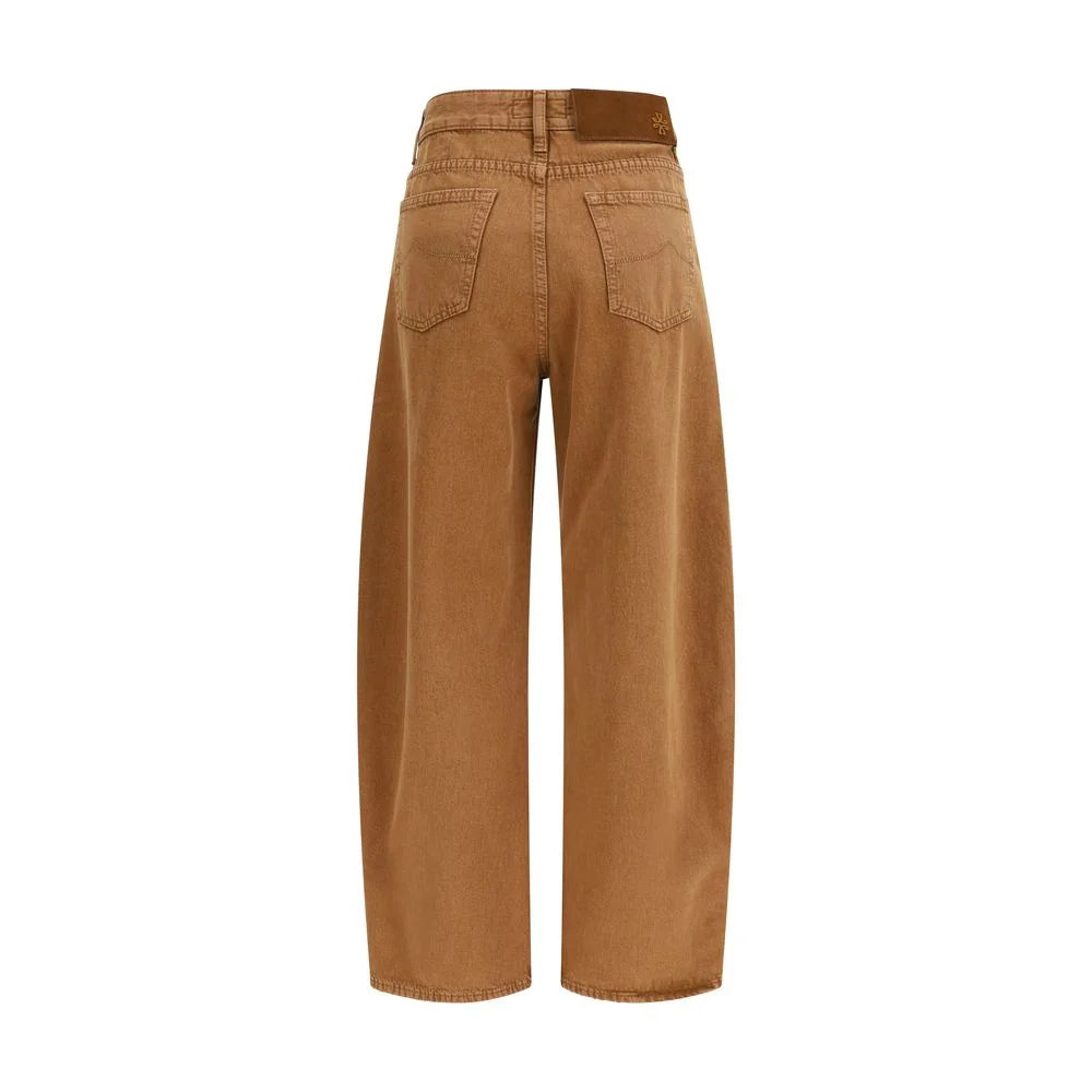 Jacob Cohen Brown Cotton Relaxed Fit Jeans - W25