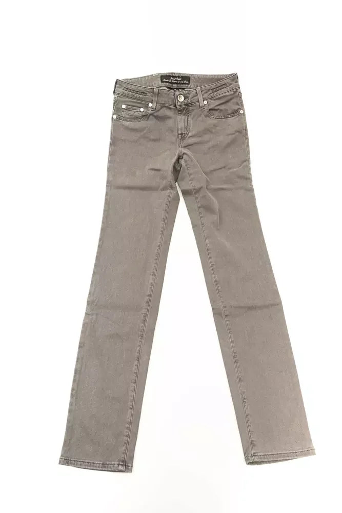 Jacob Cohen Gray Cotton Women Jeans - Jeans