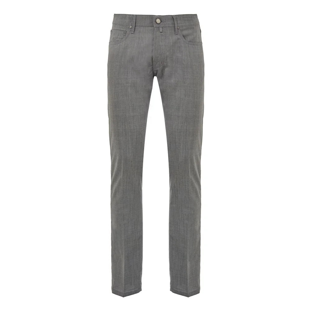 Jacob Cohen Gray Wool Pant - W32 - Trousers