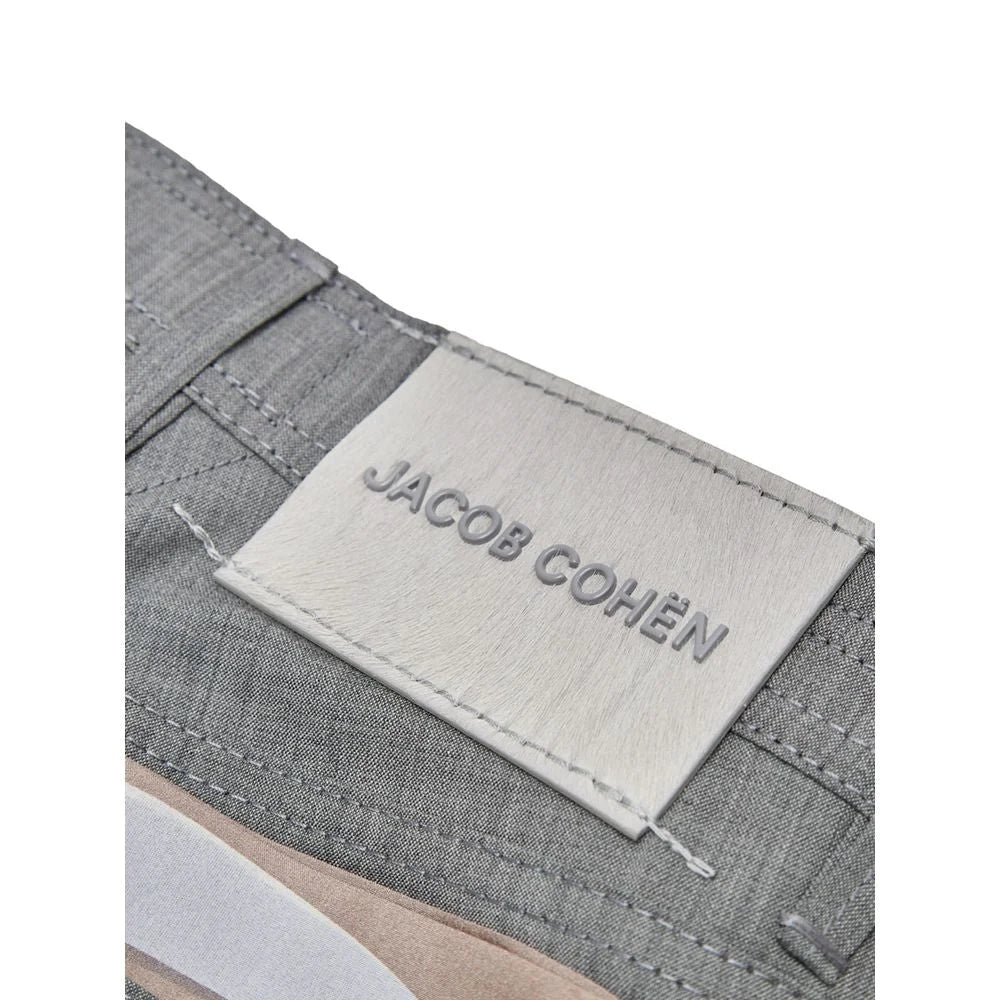 Jacob Cohen Gray Wool Pant - W32 - Trousers