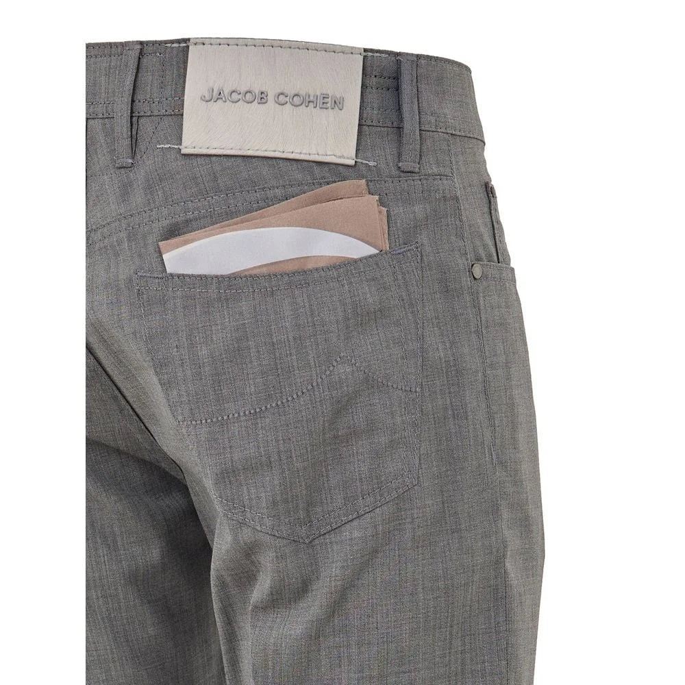 Jacob Cohen Gray Wool Pant - W32 - Trousers