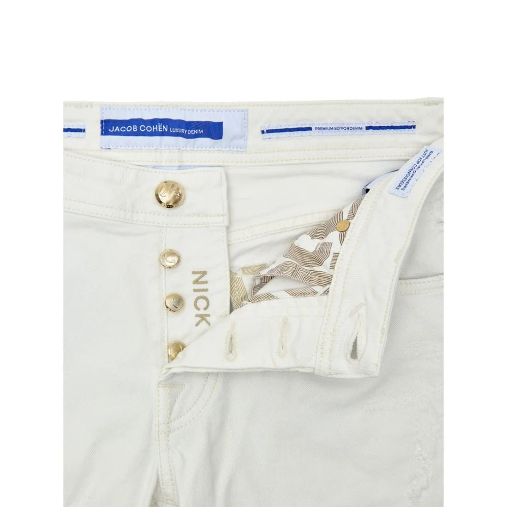 Jacob Cohen White Cotton Skinny Jean - Jeans