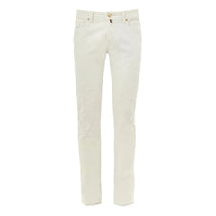 Jacob Cohen White Cotton Skinny Jean - Jeans