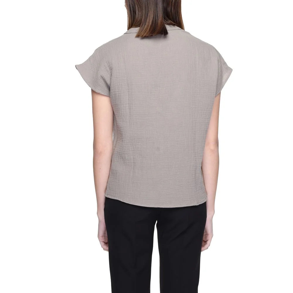 Jacqueline De Yong Beige Cotton Blouse - IT40|S
