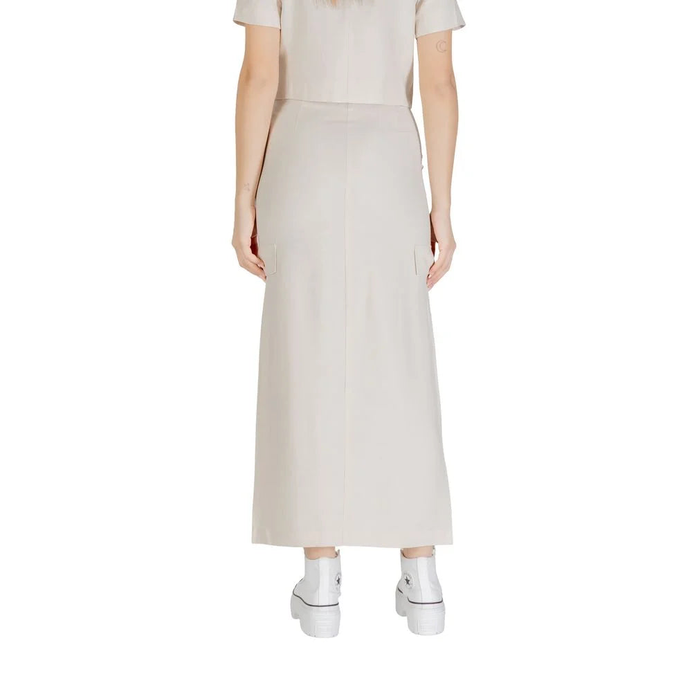 Jacqueline De Yong Bicolor Viscose Skirt - Skirts