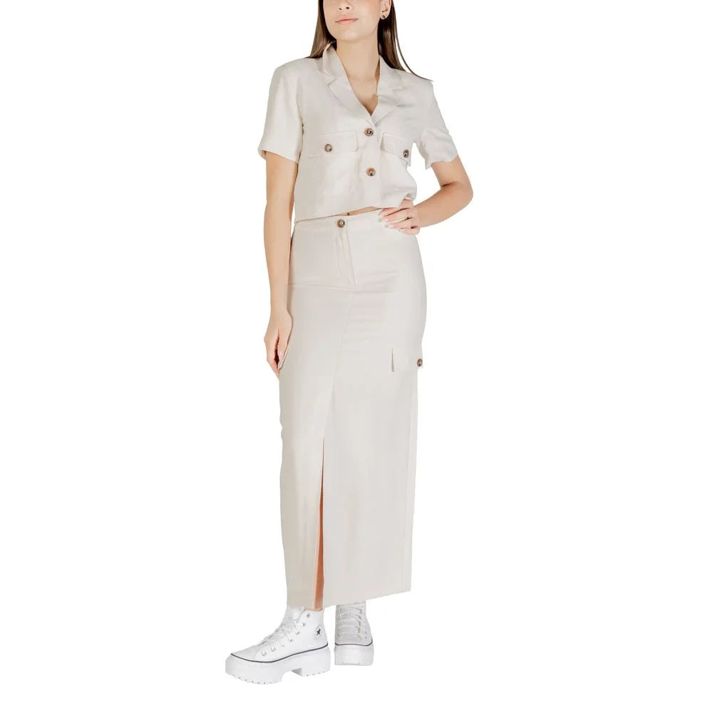 Jacqueline De Yong Bicolor Viscose Skirt - Skirts