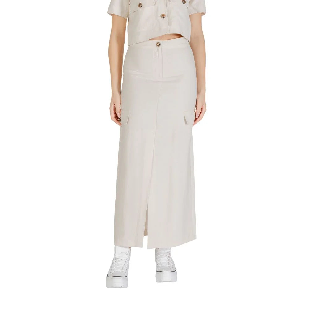 Jacqueline De Yong Bicolor Viscose Skirt - Skirts