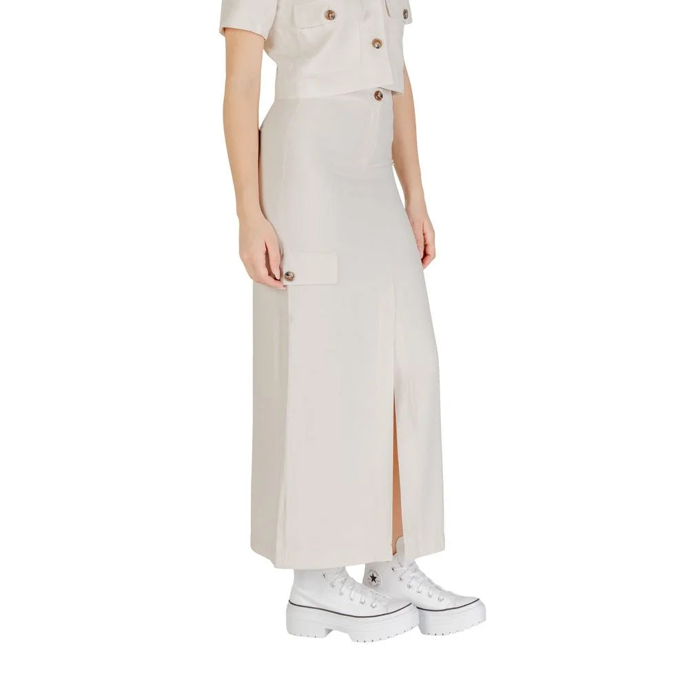 Jacqueline De Yong Bicolor Viscose Skirt - Skirts