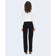 Jacqueline De Yong Black Elastane Pant