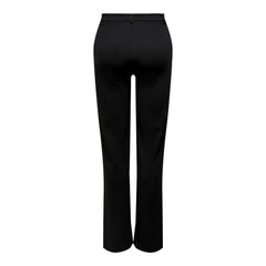 Jacqueline De Yong Black Elastane Pant