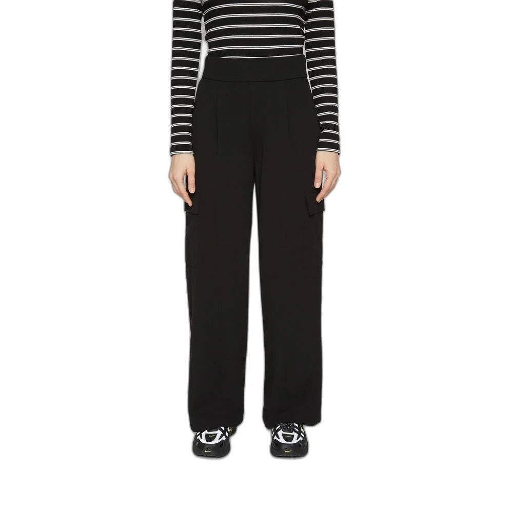 Jacqueline De Yong Black Polyester Pant - Joggers