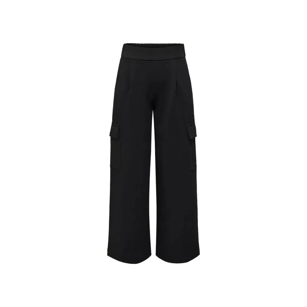 Jacqueline De Yong Black Polyester Pant - Joggers