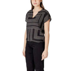 Jacqueline De Yong Black Viscose T-Shirt - IT42|M - T-Shirts