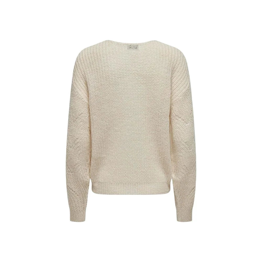 Jacqueline De Yong Cream Marabou Sweater - IT38|XS - Sweaters