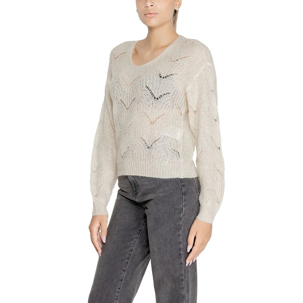 Jacqueline De Yong Cream Marabou Sweater - IT38|XS - Sweaters