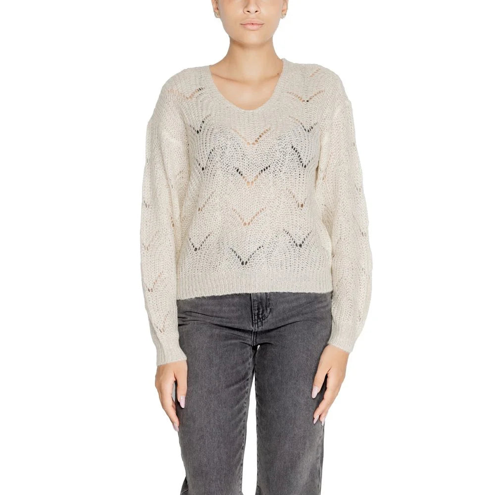 Jacqueline De Yong Cream Marabou Sweater - IT38|XS - Sweaters