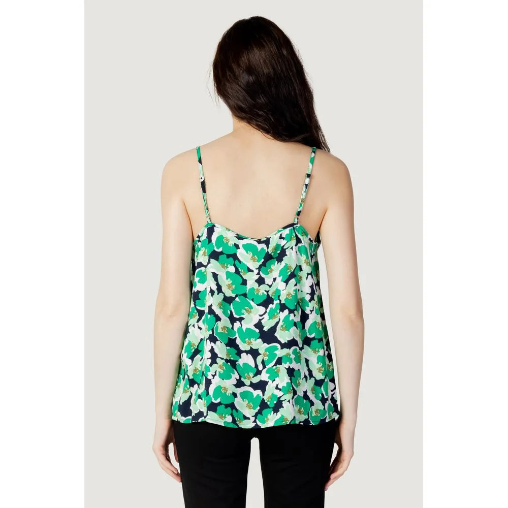 Jacqueline De Yong Green Cotton Tank Top - IT38|XS - Tank Tops