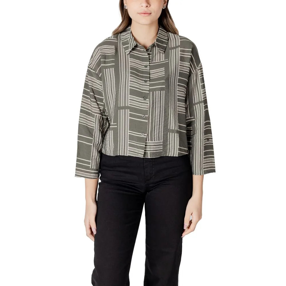 Jacqueline De Yong Green Viscose Shirt - Shirts