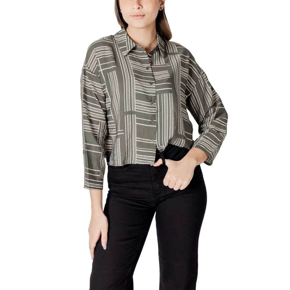 Jacqueline De Yong Green Viscose Shirt - Shirts