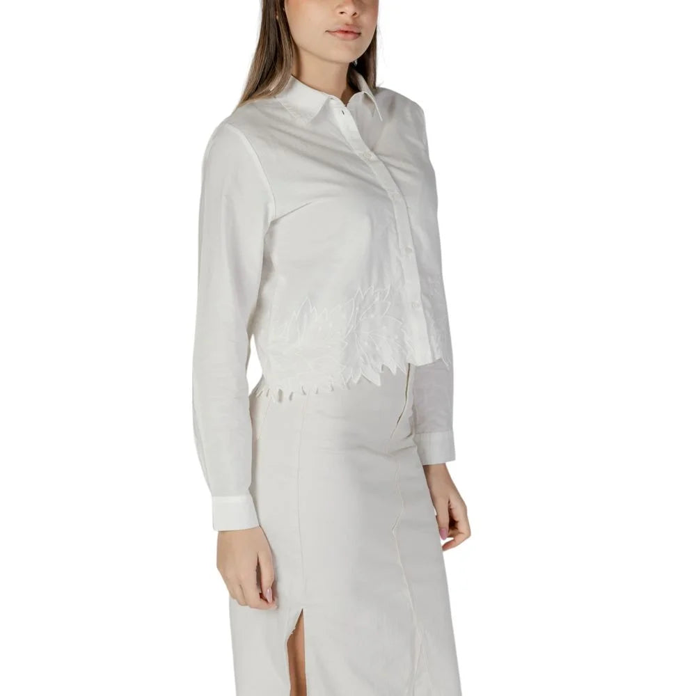 Jacqueline De Yong White Cotton Shirt - Shirts