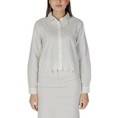 Jacqueline De Yong White Cotton Shirt - Shirts