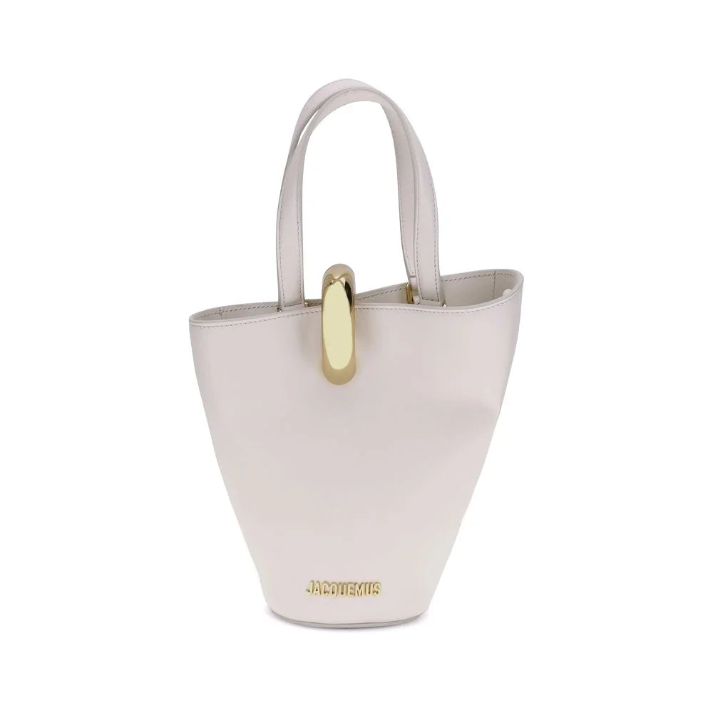Jacquemus Beige Calf Leather Bos Taurus Shoulder Bag