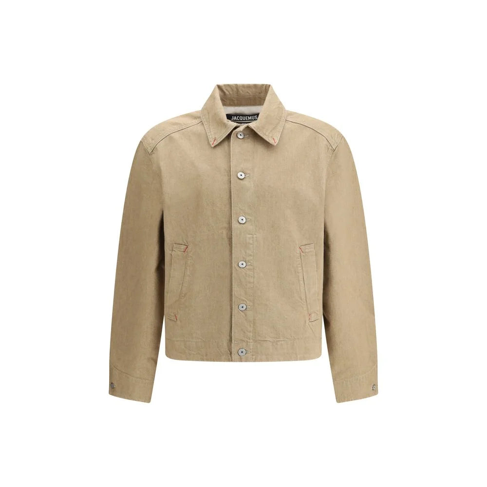 Jacquemus Beige Cotton Denim Jacket - IT50 | L