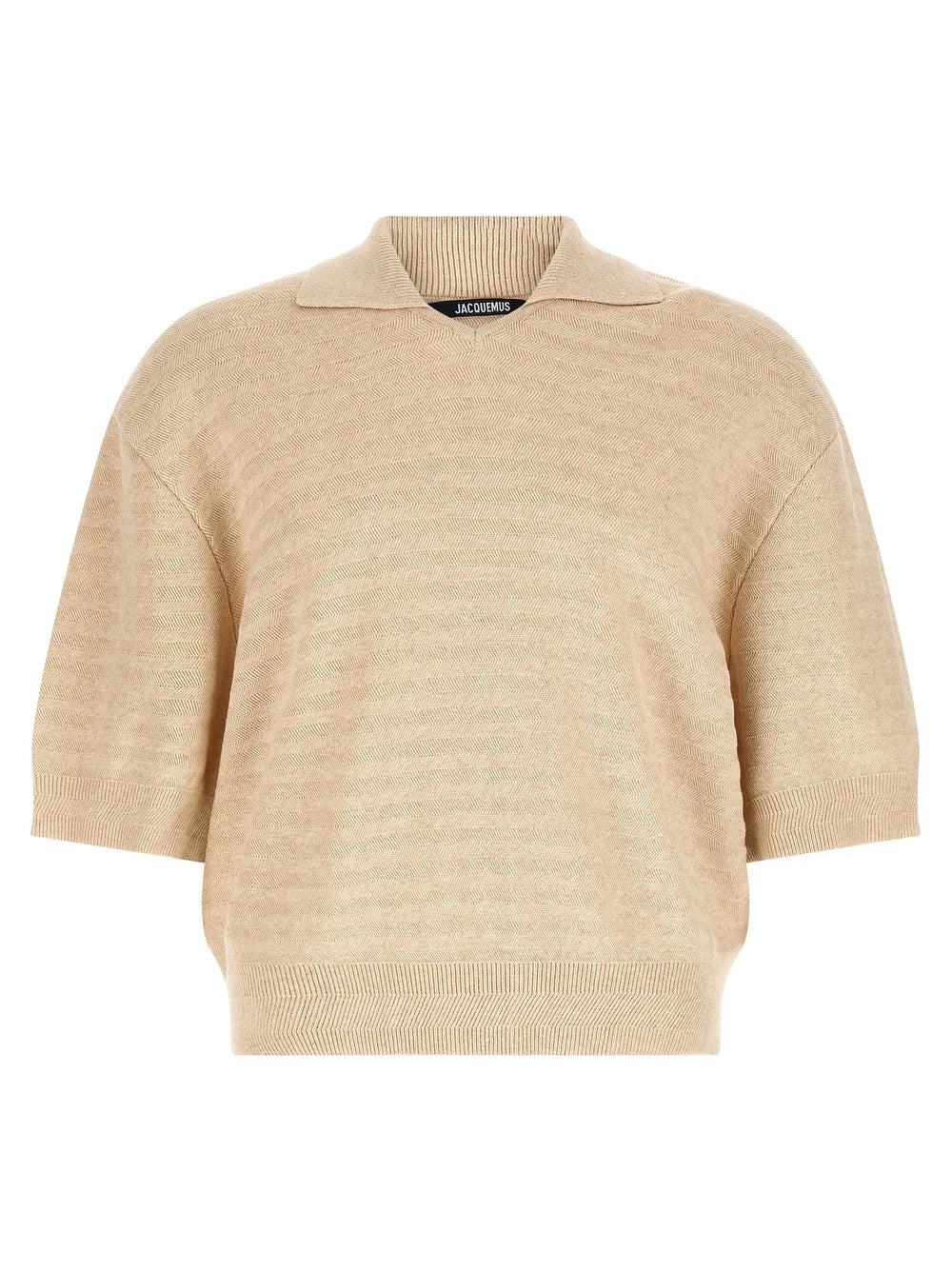 Jacquemus Beige Cotton Polo Shirt - L