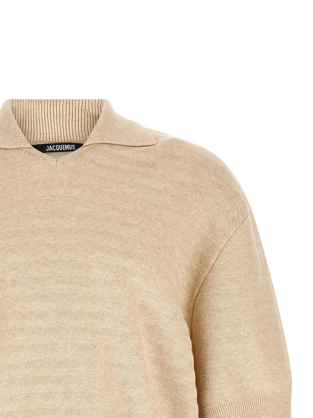 Jacquemus Beige Cotton Polo Shirt - L