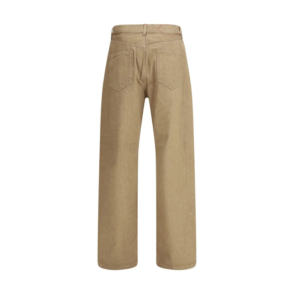 Jacquemus Beige Cotton Straight-Leg Jeans