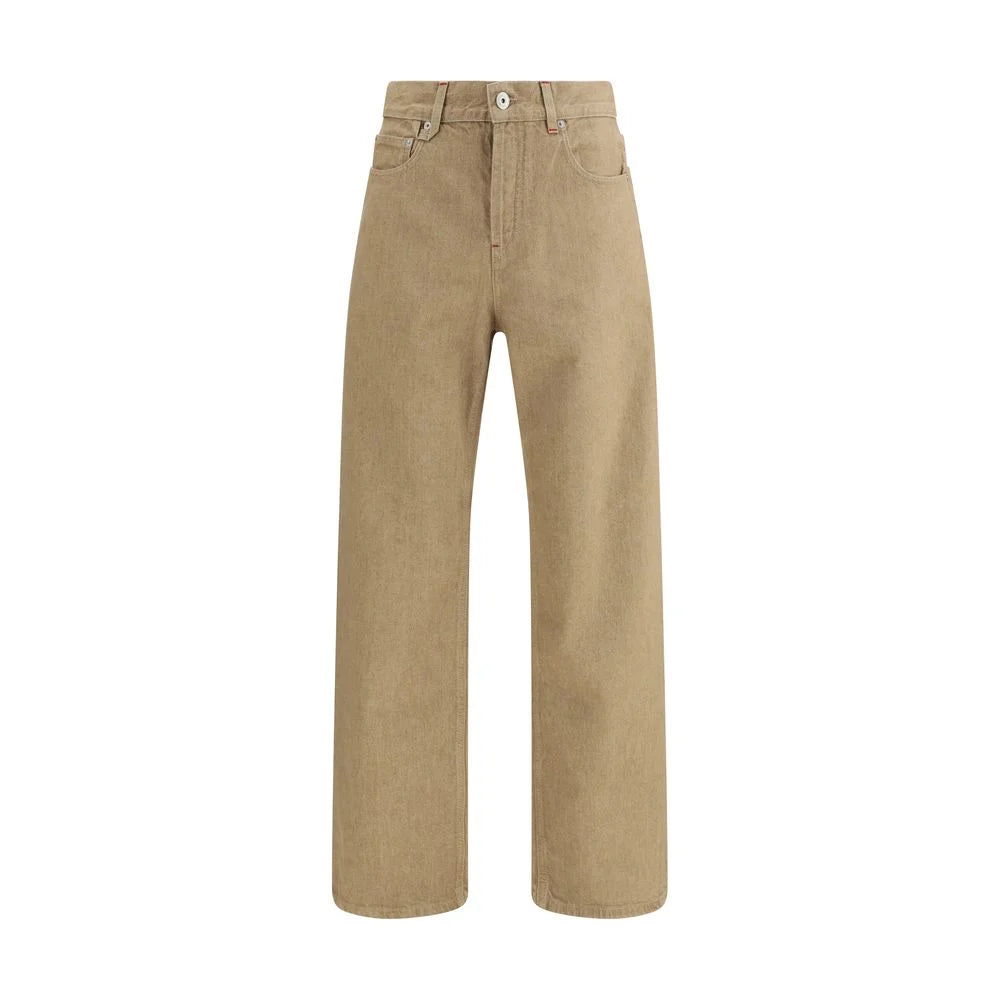 Jacquemus Beige Cotton Straight-Leg Jeans