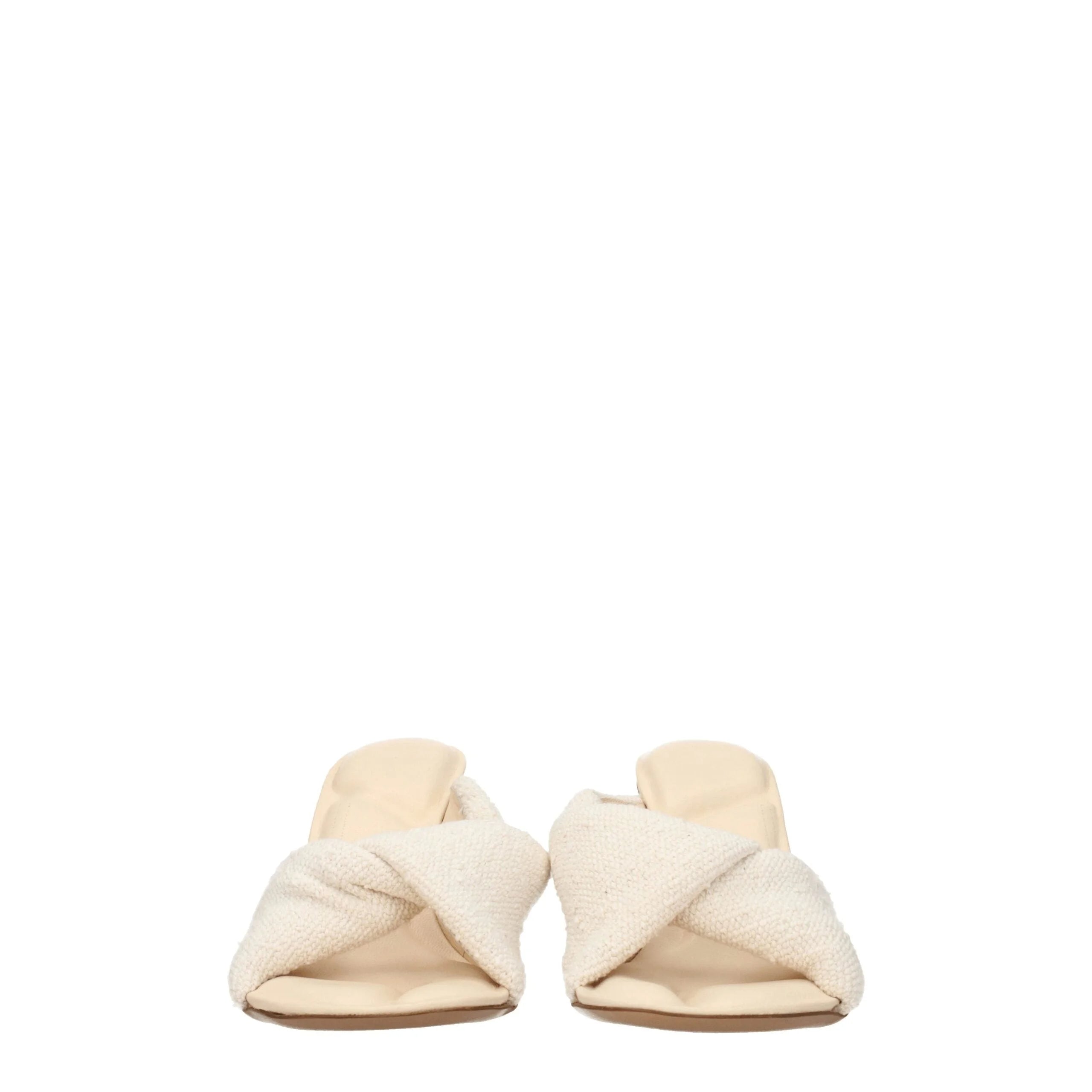 Jacquemus Beige Fabric Stiletto Heels Sandals - EU36/US6