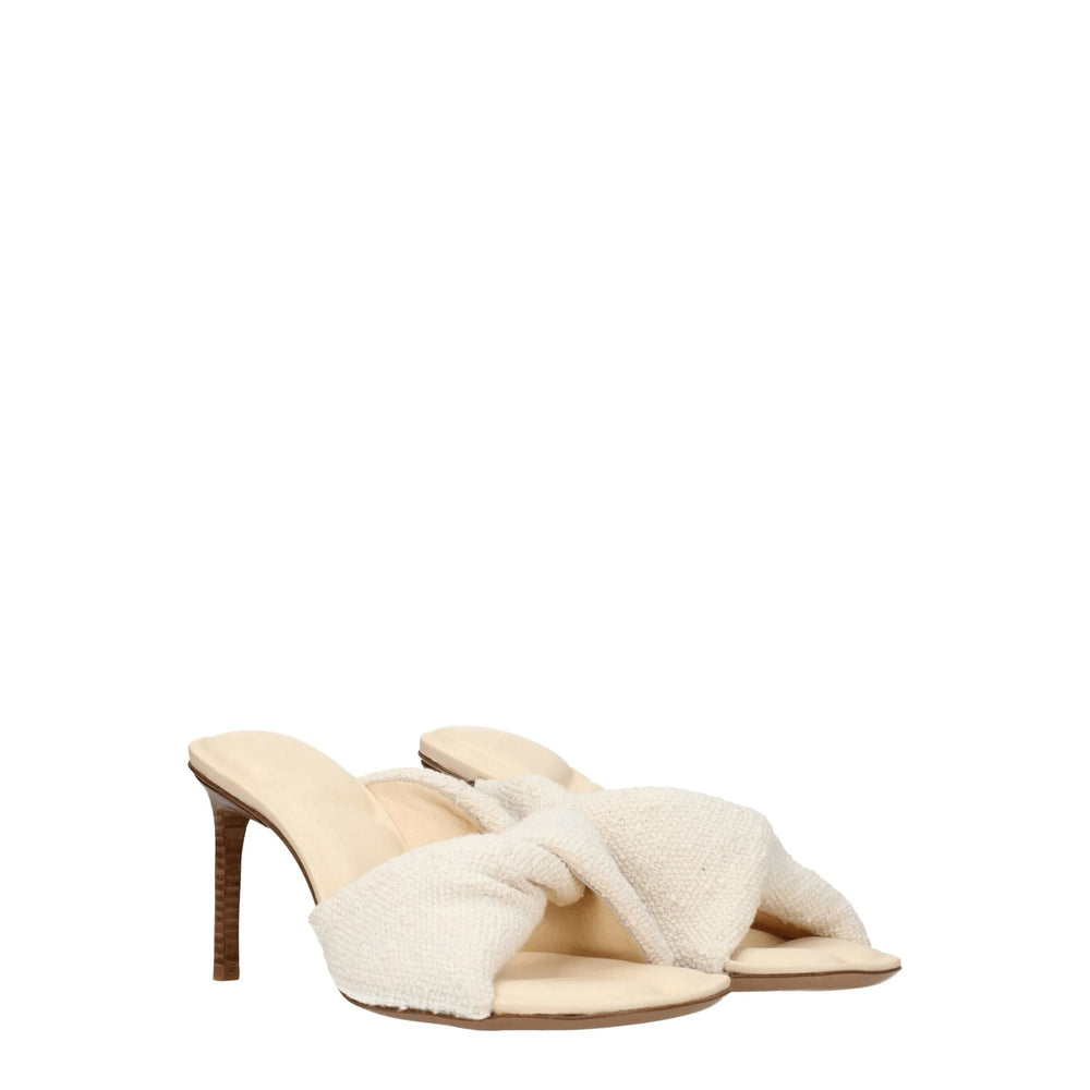 Jacquemus Beige Fabric Stiletto Heels Sandals - EU36/US6