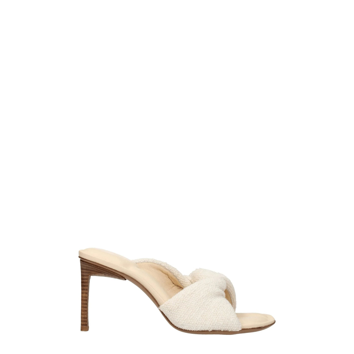 Jacquemus Beige Fabric Stiletto Heels Sandals - EU36/US6