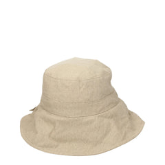 Jacquemus Beige Linen Bucket Hats - 60 cm|XL