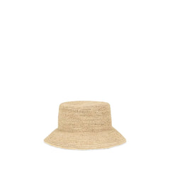 Jacquemus Beige Raffia Bucket Hat - 58 cm|M