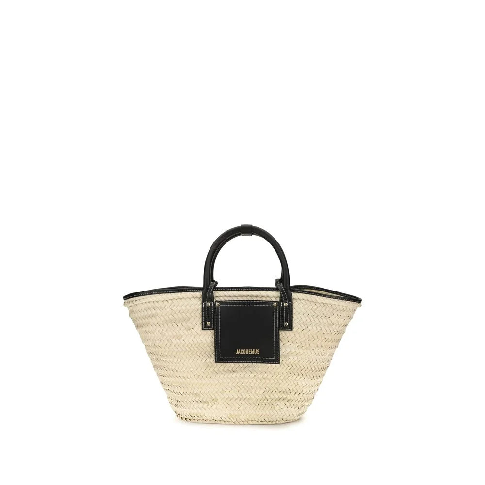 Jacquemus Beige Raffia Handbag