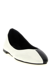 Baletní boty Jacquemus Bicolor z ovčí kůže